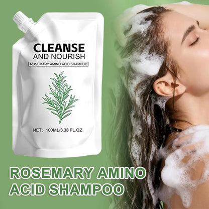 Rosemary Shampoo Nourishing Pepairing Damage Hair Deep Cleansing Scalp Oil Control Growth Strengthening Root Volumizing Hair Car
