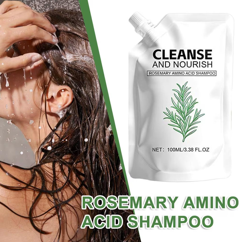Rosemary Shampoo Nourishing Pepairing Damage Hair Deep Cleansing Scalp Oil Control Growth Strengthening Root Volumizing Hair Car